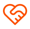 Heart handshake