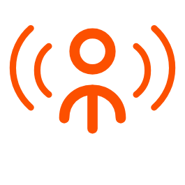 orange-person-radiating